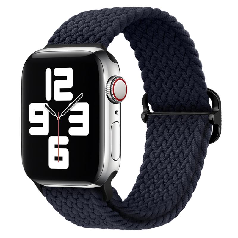 Braided Loop Strap for Apple Watch Band 44mm 40mm 49mm 45mm 41mm 46mm 42 38mm Nylon Bracelet iWatch Series Ultra 10 9 8 7 6 5 SE