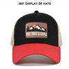 Letter Mesh Breathable Hat Women Men Embroidery Blocking Baseball Cap Sunshade Outdoor Sports Cycling Travel Sun Hat Dad Hat