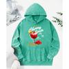 The Cherry Sprits  Print Women Washed Hoodie Street Comfortable Hoody Fashion Cotton Clothes Casual Female Pullover