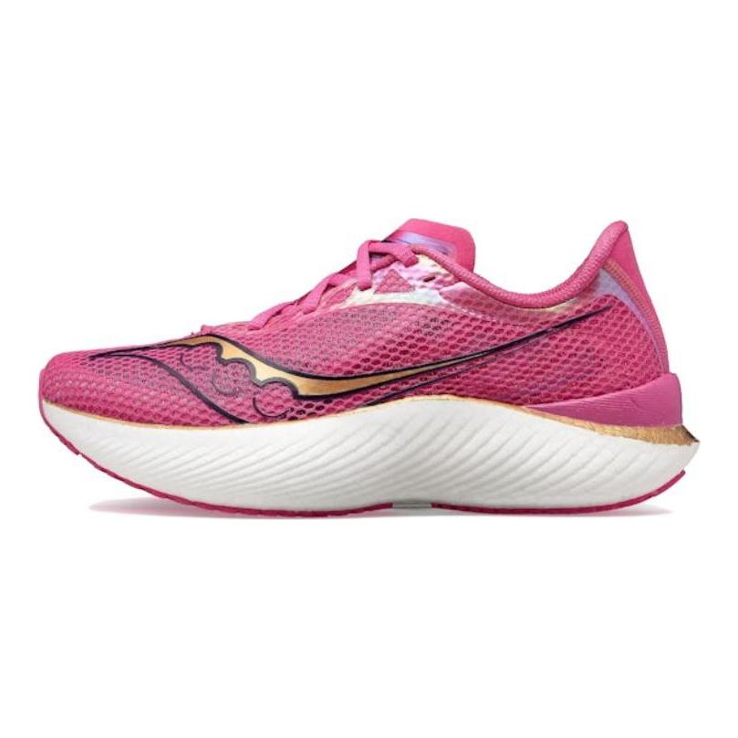 SAUCONY Endorphin Pro 3 Abrasion Resistant Low Top Running Shoes Women's Pink White S10755-40