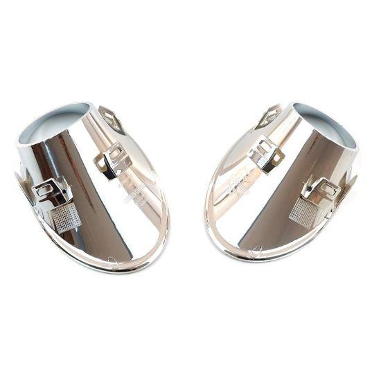 Marco de Luz Antiniebla Níquel Derecha Izquierda Juego de 2 Piezas Para Renault Megane Mk3 III HB Estilo Cromo OEM 261521021R