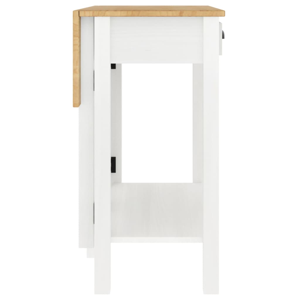Vidaxl 5-Cz. White Pine Solid Wood Bar Furniture Set