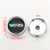 4Pcs 60mm Car Wheel Hub Caps Cover Rim Logo V VRS Badge For Skoda Fabia Octavia Rapid Kodiaq Superb A4 A5 Mk3 Karoq Accessories