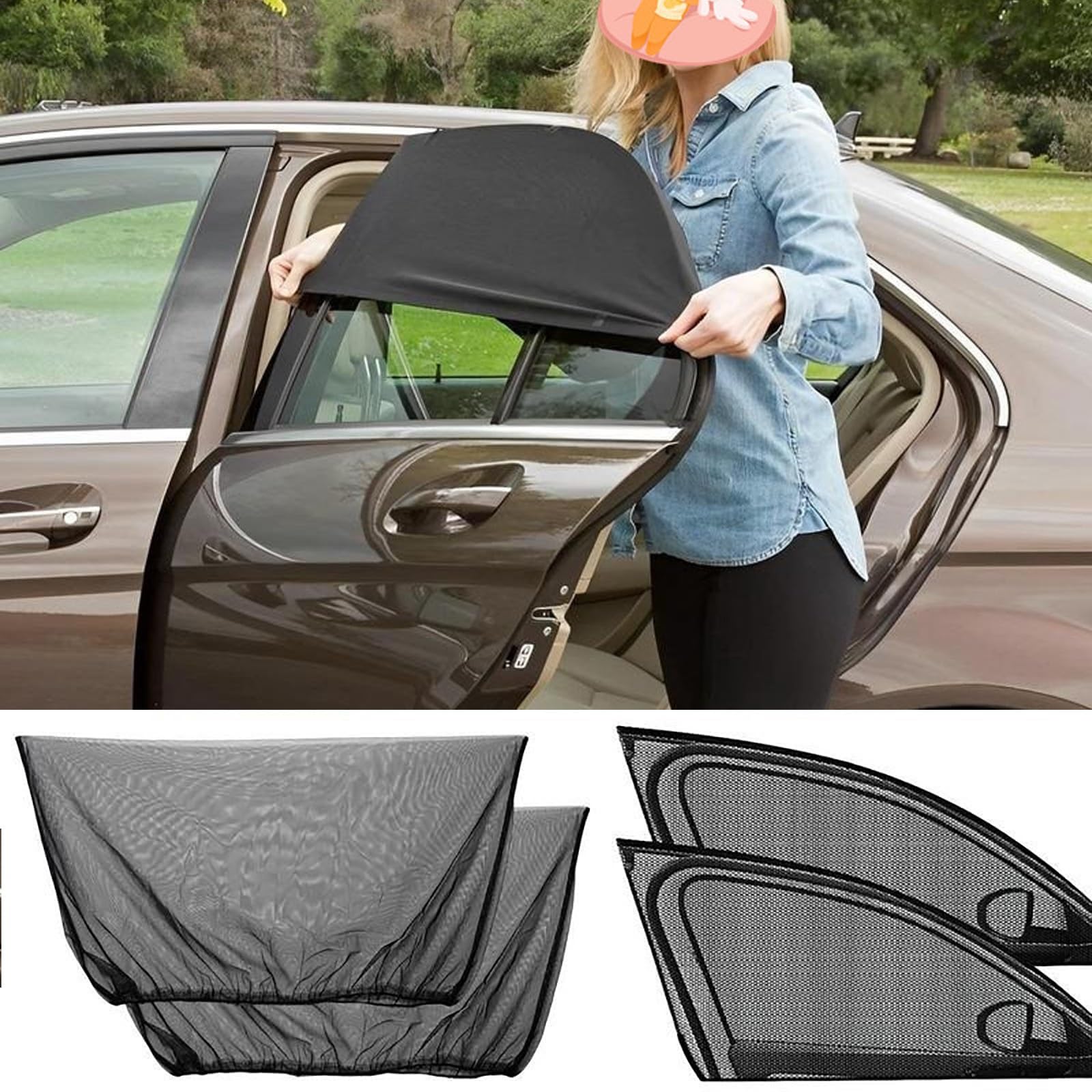 Mitsubishi Delica D5 Car Screen Door, Compatible with Mitsubishi Delica D5 Insect Repellent Net, One size