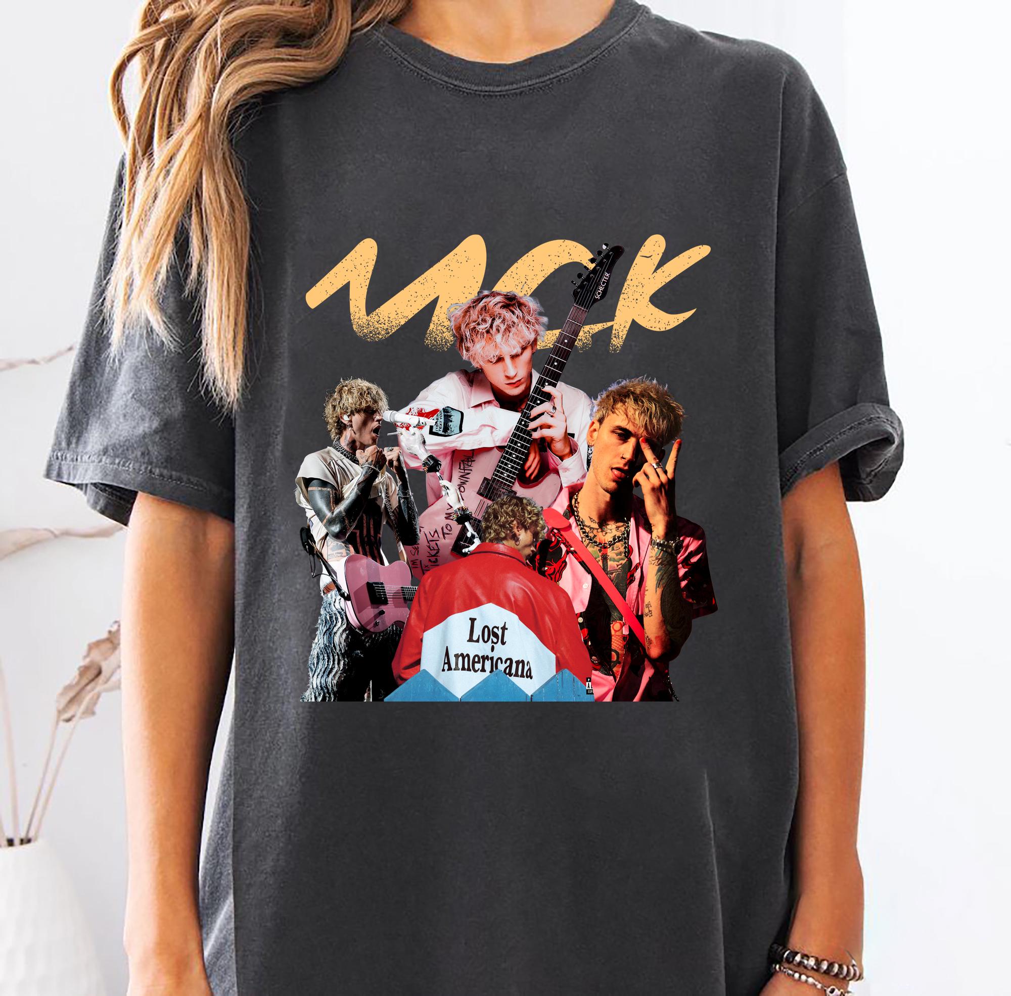 Machine Gun Kelly Lost American Tour Tshirt Pop Rock Unisex Tshirt MGK Lost Americana Tour Date Tshirt Wiz Khalifa S