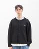 Chambros Round Neck Crop Knit Cardigan [Black]
