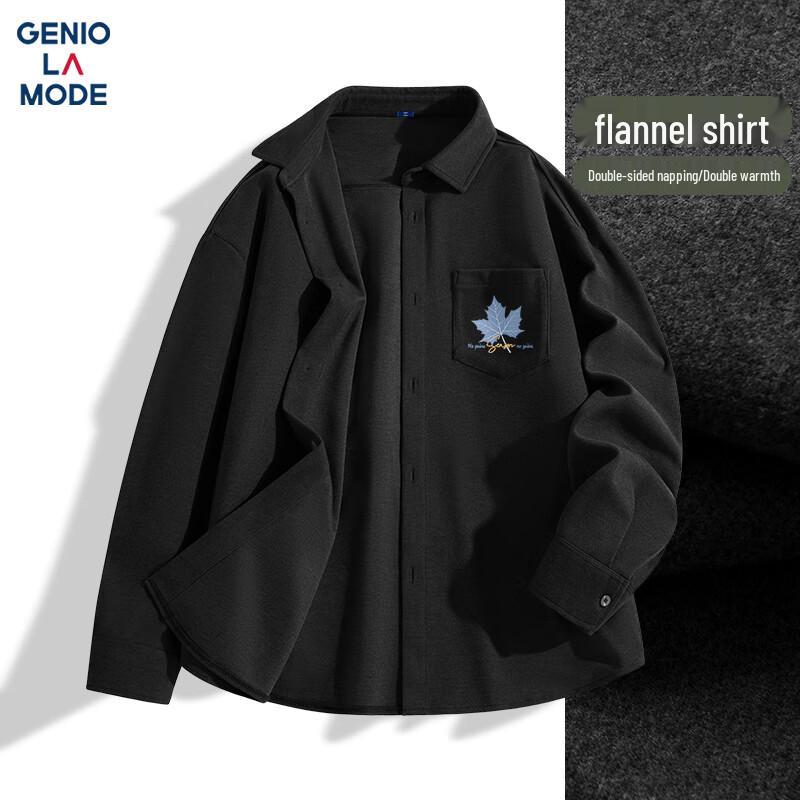 GENIOLAMODE Men s Casual Flannel Long Sleeve Shirt 3XL