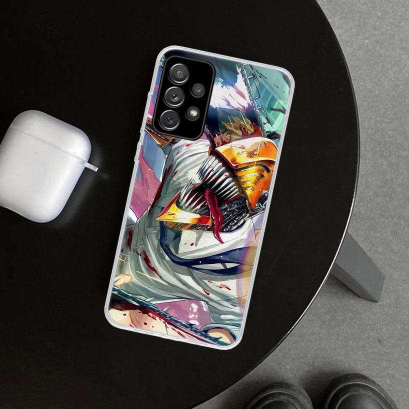 Chainsaw Mans Denji Phone Case Cover for Samsung Galaxy A12 A22 A32 A52 A72 A02S A51 A50S A31 A20S A10S Note 20 Ultra 10 Plus Ga