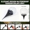 Solar LED Light Waterproof Cracked Glass Ball for Garden Outdoor Path for Patio and Yard Lawn Backyard Festival Decoration Lamp