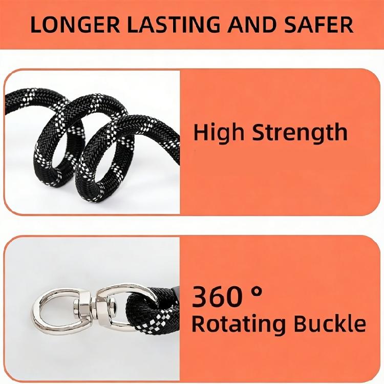 Durability Detachable Dog Leashes with Safety Ergonomic Handle and Reflective for Enduring Performances