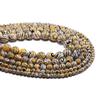 Striped Yellow Malachite Stone Beads Round Loose Spacer Bead Strand 4 6 8 10 12 Mm For Jewelry Making DIY Bracelet Wholesale
