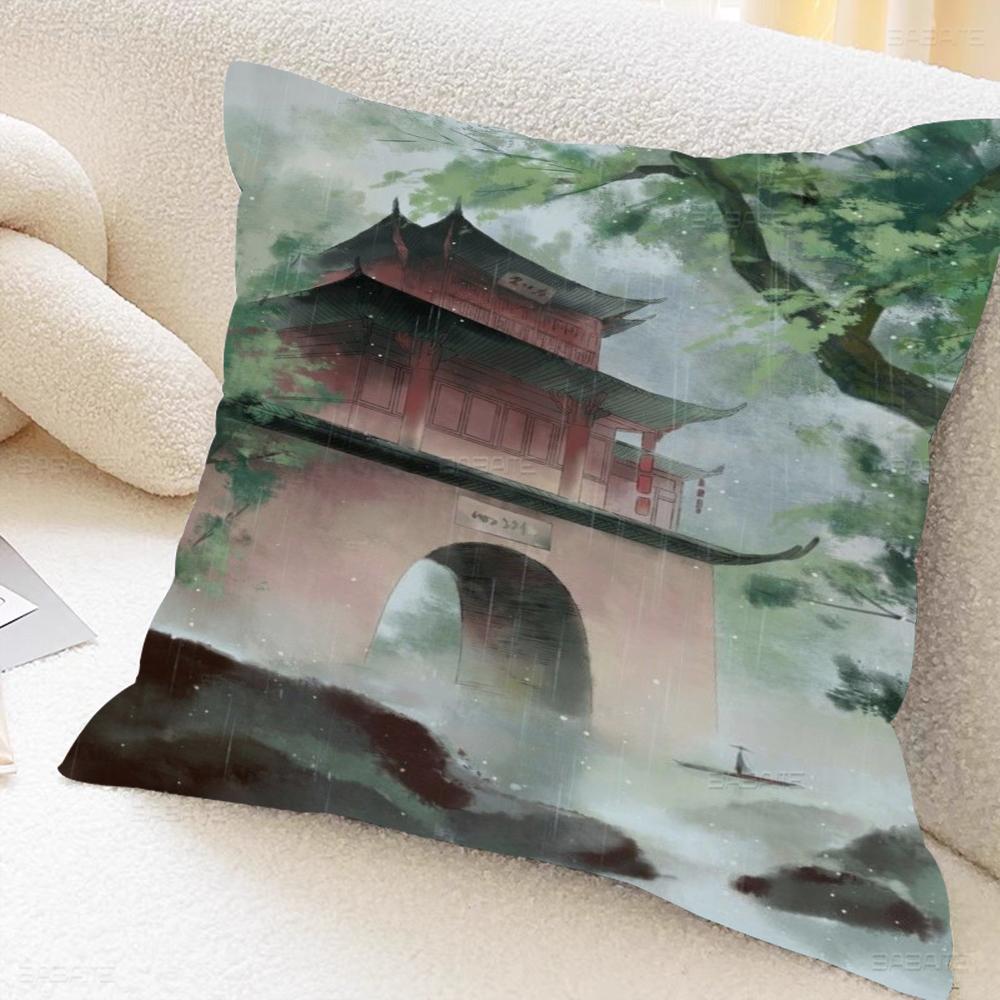China Painting Personalized Picture Text Home Decorative Pillows Household Gifts 45x45cm
