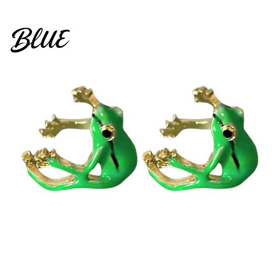 Gender-neutral Frog Ring 2Pcs Finger Rings Handmade Tree Design Bands