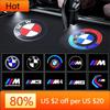 New 2025 2X LED Car Door logo Projector Lamps Welcome Light For BMW 50th Kith E90 E91 E92 E93 E60 E61 F10 F07 E63 E64 F12 F