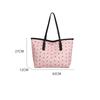Retro Shopper Shoulder Bags for Women Large Capacity Tote Bag New Designer Bow Print Purses and Handbags KTB