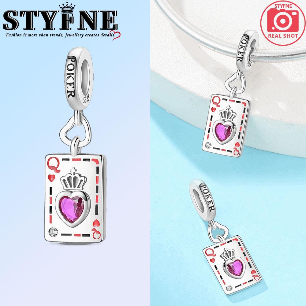 Poker Series Copper Hearts, Spades, Clown K J A 10 Charms Beads Fit 3Mm Original Bracelets Diy Jewelry Birthday Gift