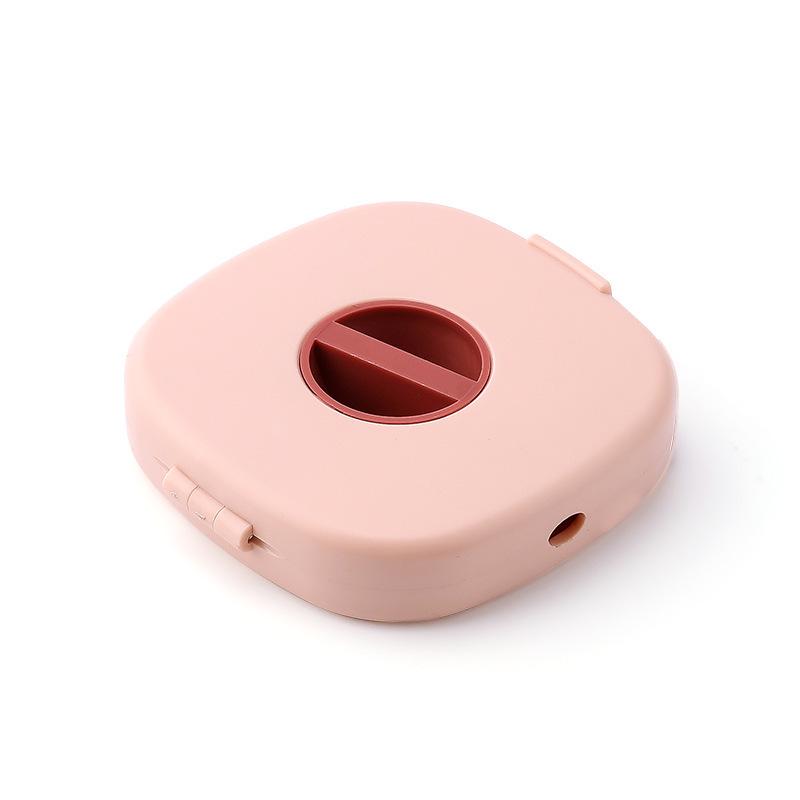 Multifunctional Mini Portable Cable Organizer Box with Rotating Winder