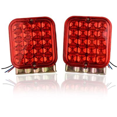 1 Pair 4.5" 12V Car Boat Truck Camper Red LED Tail Light Brake Turn Signal Lamp