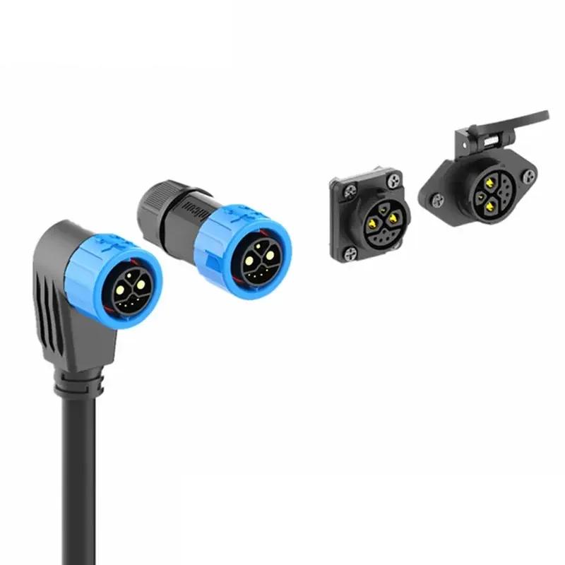 50A 2+1+5 Lithium-Batterie-Steckverbinder Wasserdicht IP67 M23 Stecker Buchse Neue Energie Elektromotorrad Ladeanschluss Kabel