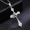 Men's Trendy Stainless Steel Ring Set & Cross Necklace