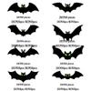 3D Luminous Bat Halloween Wall Decals - Spooky Atmosphere Decoration Stickers