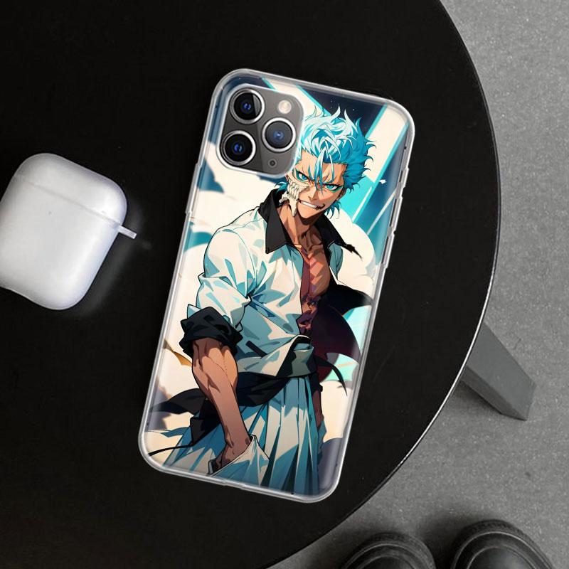 

Чохол Grimmjow 6 Bleach для iPhone 11 12 13 Mini 14 15 Plus 16 Pro Max 17 Air 7 8 + SE Мистецтво Налаштовані Fundas 11 12 13 iPhone 17 Air