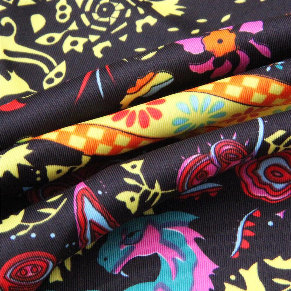 130Cm Woman Scarf Shawl 100% Twill Silk Scarf Square Scarf Forest Animal Print Neckerchief Bandana Headband Hijab Scarves & Wrap