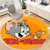 1pc Tom And Jerry Office Rug, Round Non-Slip Durable Large Size Office Carpet, Suitable for Office,yy250908016