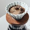 50pcs Coffee Powder Cup 155/45 Cake Cup Shape Coffee Filter Paper Pour Over Filtration Bag for Home