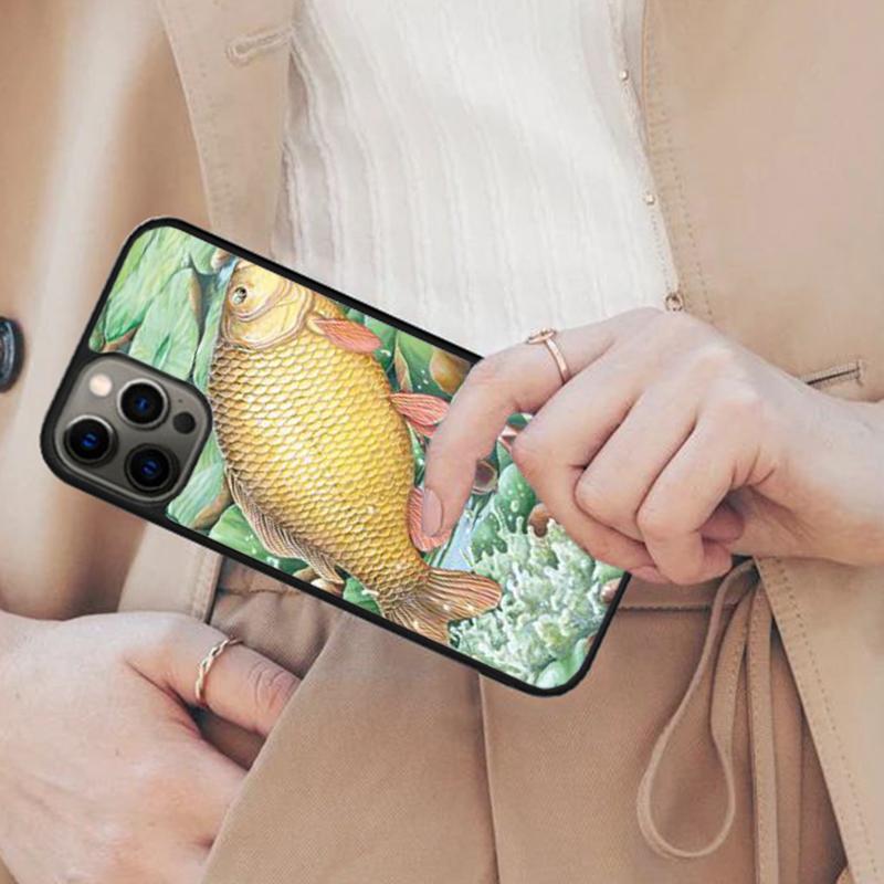 Carps Fish Fishing Magnetic Phone Case For APPLE iPhone 17 Air 16 14 13 12 Pro Max 15 Plus Wireless Charge With MagSafe Cover
