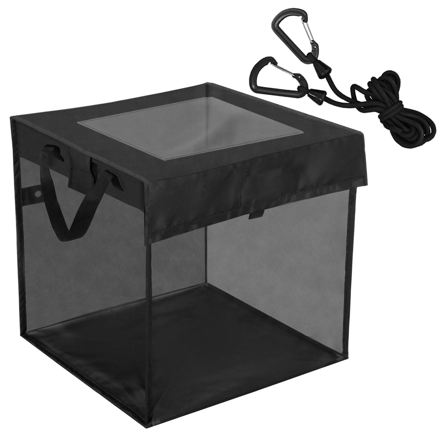 

RK Мусорная станция Складной ящик для сбора мусора с основанием для крепления мусорного ворона, карабин, ящик для сбора мусора для использования Ящик, Сетка, Репеллент, чёрный