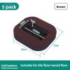Pulley chair felt foot cover rolling wheelchair office chair non-slip pad computer chair foot pad holder silent fixing pad