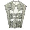 HYKE X Adidas Collaboration Python Pattern Trefoil Logo Short Sleeve T-shirt Women Used
