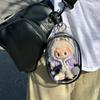 Labubu Transparent Vinyl Protective Case for Cotton Doll, Ita Bag, Baby Stroller Accessory, Dustproof Hanging Bag, 10-15cm.