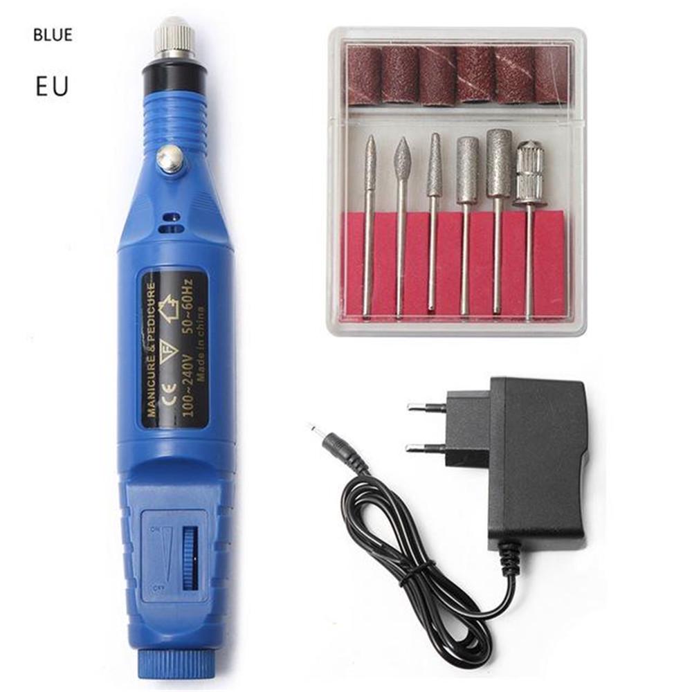 Professional Electric Nail Art Pen Salon Manicure Pedicure Drill File Polish Tool EU US Plug