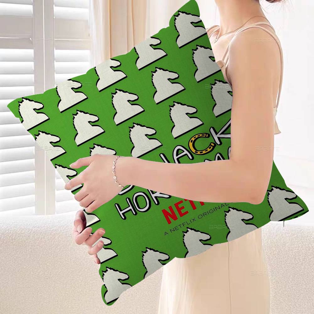 B-Bojack Print Anime Pillow Anime Pillow Sofa Bed Head Pillow Cover Cushion Cover 45x45 Cm Fashion