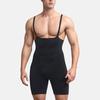 Mens Seamless High-Waist Shapewear Shorts With Adjustable Shoulder Straps Tummy Control Butt Lift Plus Size