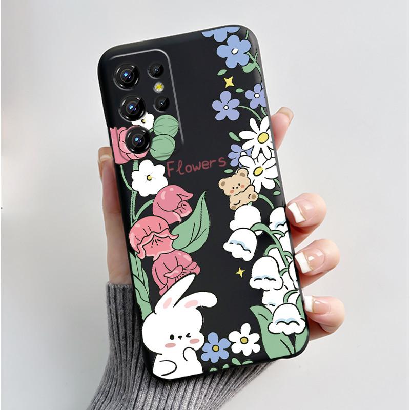 For Oukitel C1 Case Oukitel C1 Pro Cover Luxury Cute Love Rabbit Funny Pattern Black TPU Soft Silicone Protective Phone Case
