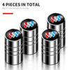 4Pcs Aluminum Round Car Wheel Tire Valve Caps For Buick Enclave Envision Encore GX Lacrosse Regal Sportback TourX Accessories