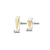 10PCS Stainless Steel Cone Charms Pendants Retro Spike Beads Charms Pendants for Women Man Hoop Earring Jewelry Making Supplies