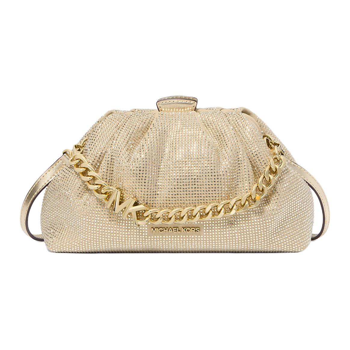 Michael Kors MK Nola Crossbody Bag With Gold Hardware Women bags Yellow 35F4G7NC1S-GOLDENYELOW Basic Set (Bag)