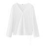 Semir Women's V-Neck Loose Long Sleeve T-Shirt