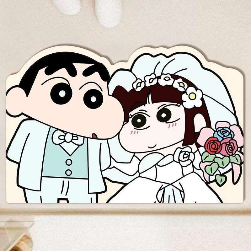Cartoon Xiaoxin Diatom Mud Floor Mat Bathroom Door Absorbing Quick-drying Floor Mat Bathroom Wear-resistant and Easy-to-maintain Anti-slip Mat