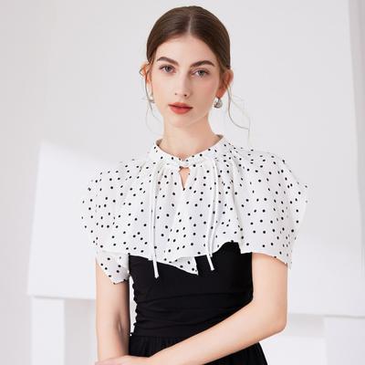 Mode Pullover Bluse Tops Falscher Kragen Schals für Frauen Falsche Kragen Für Frau Abnehmbares Revers Halbes Hemd Krawatte Falscher Kragen
