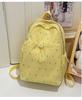 School bag Korean ins spotted plaid foreign style backpack high value student class light school bag fresh and sweet backpack