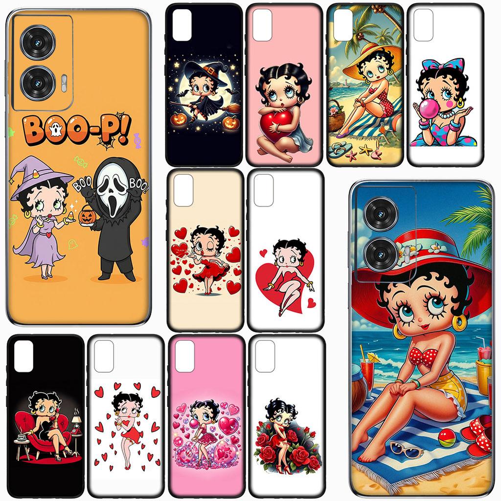 Cover for Samsung Galaxy S22 S21 S20 Fe Ultra S9 Plus + A13 A22 M21 M31 M55 M15 Phone Case Kawaii B-Bettys Anime B-Boops