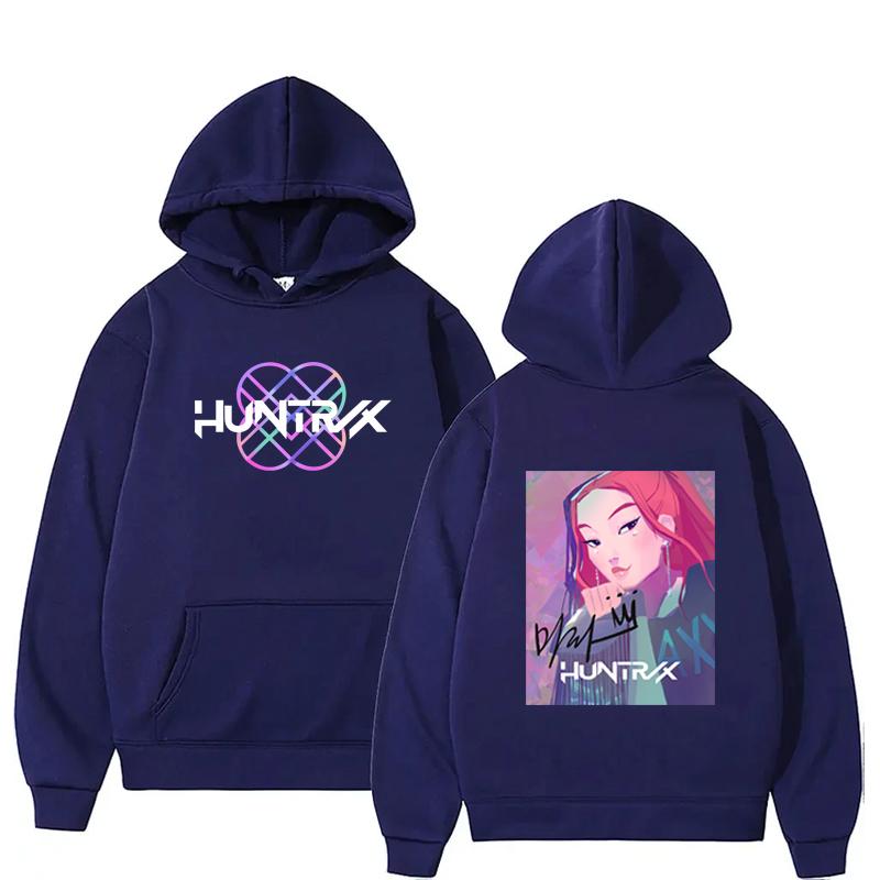 Jesienny Anime KPop Łowcy Demonów Bluza Harajuku Hip Hop Bluza z Kapturem Top Bluza UNISEX Litery Odzież Sportowa Moda Y2k Odzież