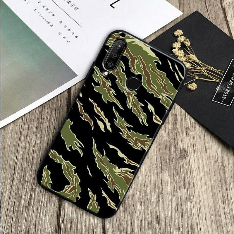 

Humor Tiger Stripe Camo Army For Huawei Nova Y70 Y91 Y61 Y72 Y73 Y90 Y60 3i 7i 8i 11 12i 9 10 SE P20 P30 Pro P40 Lite Case Nova 11 Pro