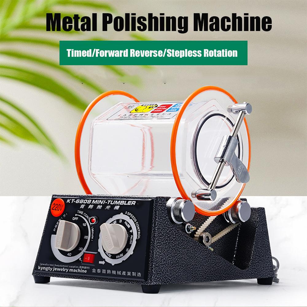 kt6808 3kg Drum Polishing Machine, Jewelry Rotary Tumbler Tumbling Mini-Tumbler Rotary Polishing Machine Jewelry Polisher