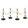 Vidaxl Set of Posts with a 10-Meter Plastic Chain